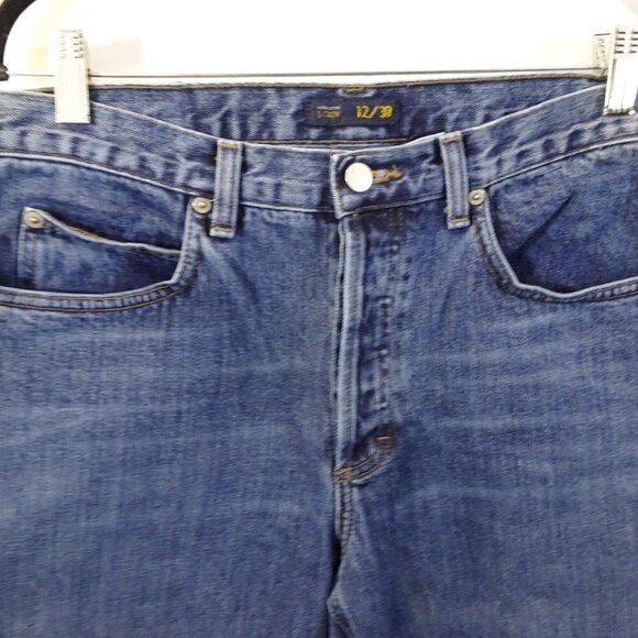 J CREW Button Fly Straight Jeans Size 12/30 100% Cotton Made in USA Casual - Picture 3 of 6